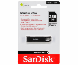 SanDisk Ultra USB typ C 256GB Read 150 MB/s   SDCZ460-256...