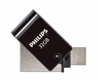 Philips 2 in 1 cierny 32GB OTG microUSB + USB 2.0