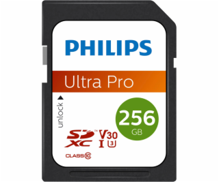 Philips SDXC karta 256GB Class 10 UHS-I U3 V30 A1