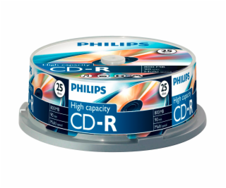 1x25 Philips CD-R 90Min 800MB 40x SP