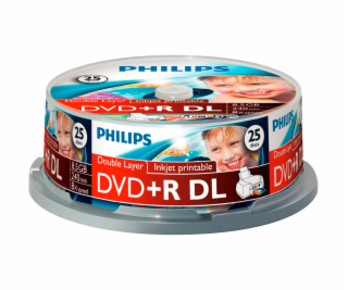 1x25 Philips DVD+R 8,5GB DL 8x IW SP