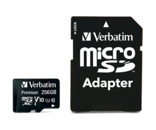 Verbatim microSDXC         256GB Class 10 UHS-I incl adapter