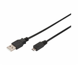 Digitus USB kábel USB 2.0 USB-A zástrčka, USB Micro-B zás...