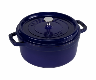 Staub La Cocotte 24cm rund modra