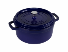 Staub La Cocotte 24cm rund modra