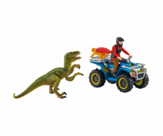 Schleich 41466 Útěk před velociraptorem na čtyřkolce