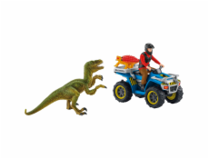 Schleich 41466 Útěk před velociraptorem na čtyřkolce