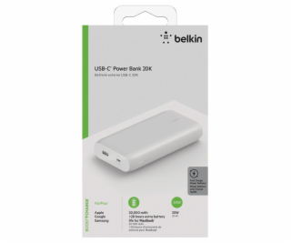 Belkin Power Bank 30W 20.000mAh Power Delivery, biela BPB...