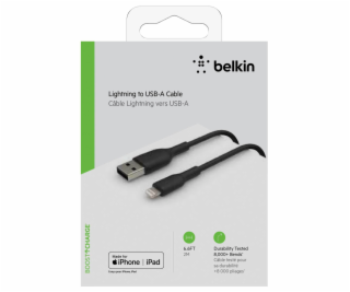 Belkin blesk Lade/Sync kabel 2m, PVC, cierna; mfi zert.