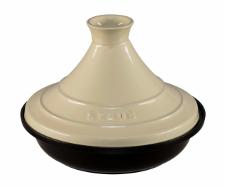 Staub Tajine 28cm rund cream, Gusseisen