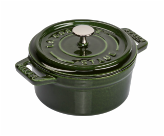 Staub Mini Cocotte 10cm rund Basilikum-zelena, Gusseisen