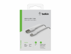 Belkin USB-C/USB-A Cable 1m braided, white CAB002bt1MWH