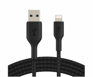 Belkin Lightning to USB-A Cable 3m, braided, mfi cert, black