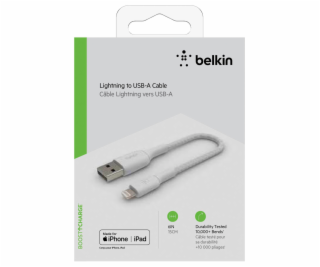 Belkin Lightning to USB-A Cable 15cm, Braided, mfi cert, ...