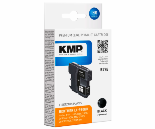 KMP B77B ink cartridge black compatible w. Brother LC-980 BK