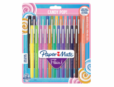 1x24 Paper Mate Felt Tip Pen Flair Candy Pop M 1,0 mm