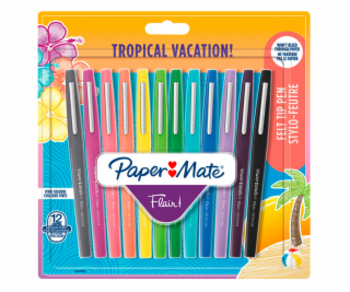 1x12 Paper Mate Flair Filzstifte Tropical Vacation M 0,7 mm