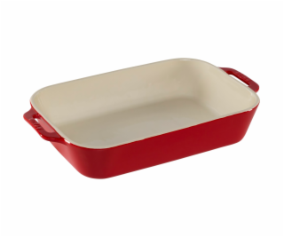 Staub Oval Dish Ceramic, Cherry Red, 34x24cm