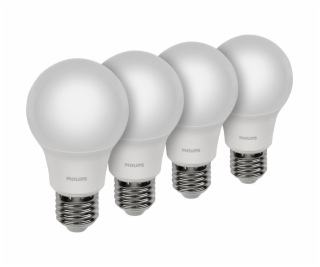 Philips LED Bulb E27 4-Pack 8W (60W) 2700K 806lm