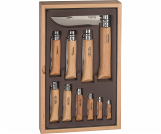 Opinel Collector Set Wood Box 10-piece Pocket Knives