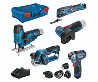 Bosch 12V Profi Set 5 pcs. GSR+GOP+GHO+GWS+GST