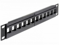 Delock 10 "Keystone Patch Panel 12 Portov