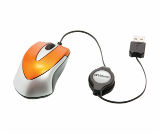 Verbatim Go Mini Optical Travel Mouse Volcanic Orange