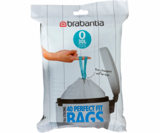 Brabantia PerfectFit Bin Liner Type O 30 L, 40 Bags