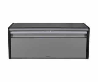 Brabantia Fall Front Bread Bin Square Front platinum