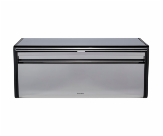 Brabantia Fall Front Bread Bin Square Front Brilliant Steel