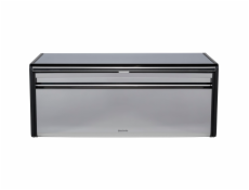 Brabantia Fall Front Bread Bin Square Front Brilliant Steel