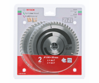 Bosch 1x Optiline Wood + 1x Multi Material Saw Blade Set