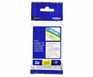 Brother labelling tape TZE-135 clear/white 12 mm