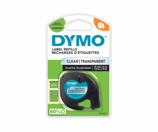 Dymo Letratag páska priehľadná plastová 12 mm x 4 m