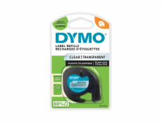 Dymo Letratag páska priehľadná plastová 12 mm x 4 m