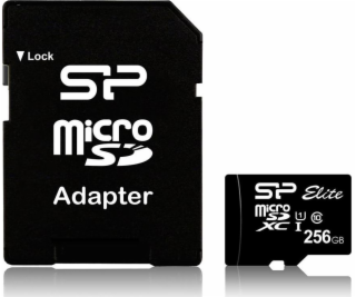 Silicon Power Elite UHS-I  256GB microSDXC Ad.SP0256GBSTH...