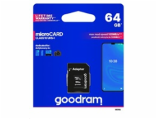 GOODRAM microSDXC           64GB Class 10 UHS-I + adapter