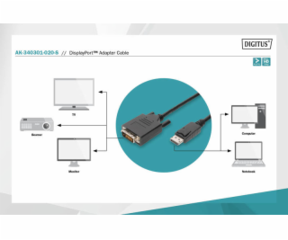 Digitus DisplayPort Adapterkabel 2m