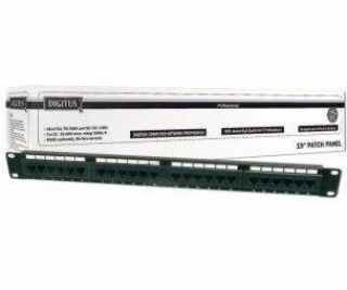 Digitus 19" 24 porty, kat.6, U/UTP, 1U Patch panel