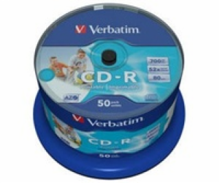 Disk CD-R VERBATIM DLP 700MB/80min, 52x, printable, 50-cake