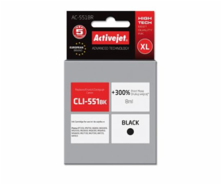 ActiveJet ink cartr. Canon CLI-551Bk premium with chip - ...