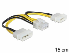 Delock napájecí kabel 8 Pin EPS > 2 x 4 Pin molex