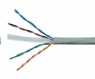 UTP kabel PlanetElite, Cat6, drát, PVC, Dca, šedý, 305m