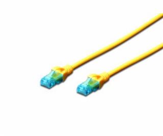 Digitus Ecoline Patch Cable, UTP, CAT 5e, AWG 26/7, žlutý...