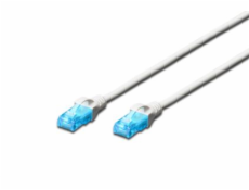 Digitus Ecoline Patch Cable, UTP, CAT 5e, AWG 26/7, bílý 5m, 1ks