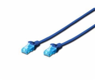 Digitus Ecoline Patch Cable, UTP, CAT 5e, AWG 26/7, modrý...