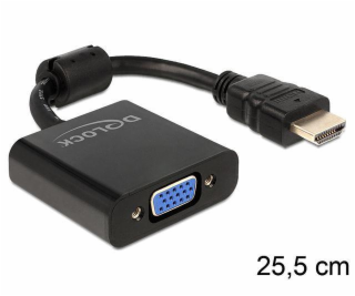 DELOCK 65512 Delock adaptér HDMI-A (M) > VGA (F) (25cm), ...