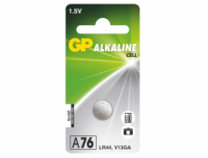 GP baterie LR44 (A76) 1.5V alkalická, 125mAh