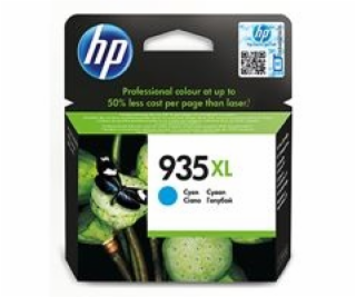 HP 935XL Cyan Ink Cartridge, 825str, C2P24AE