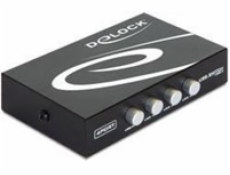 DeLOCK 87634 Switch USB manuell 4 Port 4x USB-B Buchse auf 1x USB-A Buchse černá